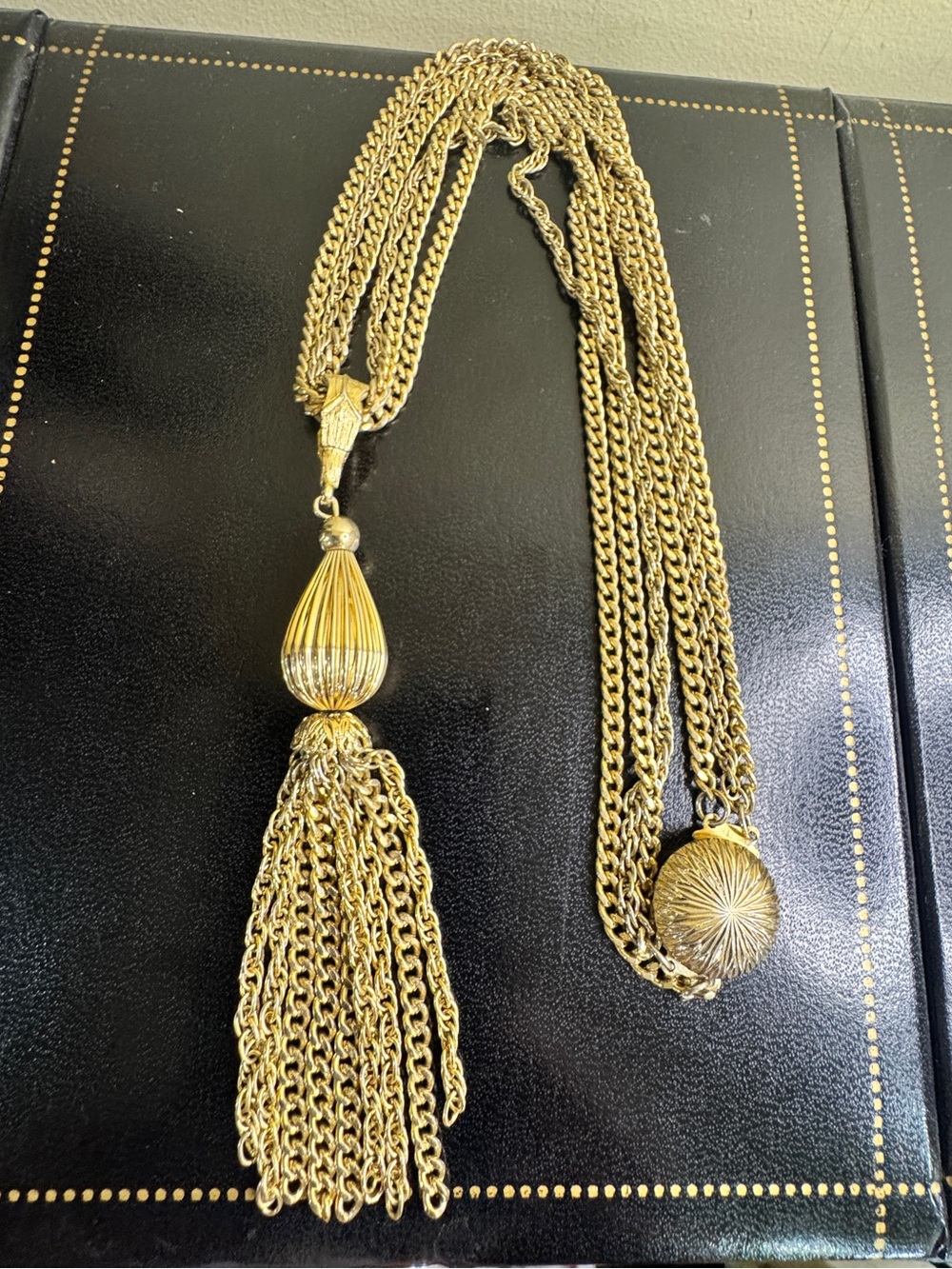 Vintage Tassel Long Necklace - Unknown Brand